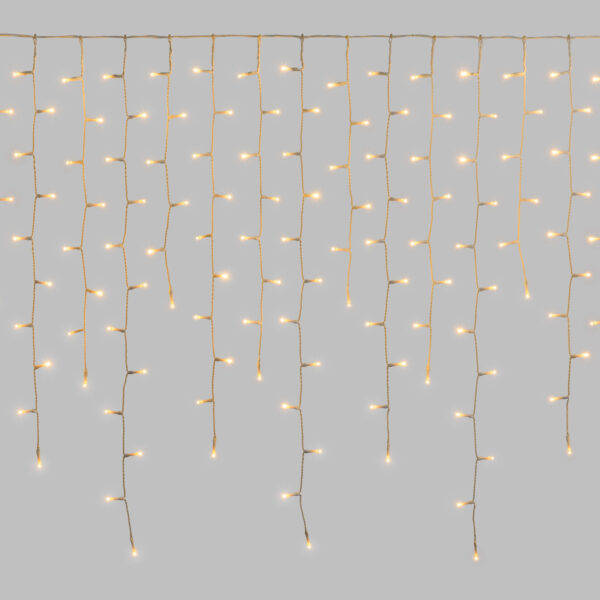 Stalactite lumineuse raccordable 432 LED Blanc Chaud extérieur