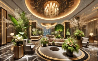 Grossiste en décoration pour hôtels et palaces de luxe : l’élégance intemporelle des plantes et fleurs artificielles