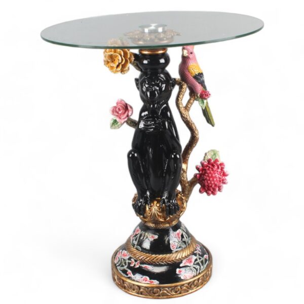 Table basse noire singe