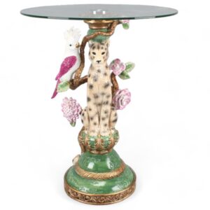 table basse léopard