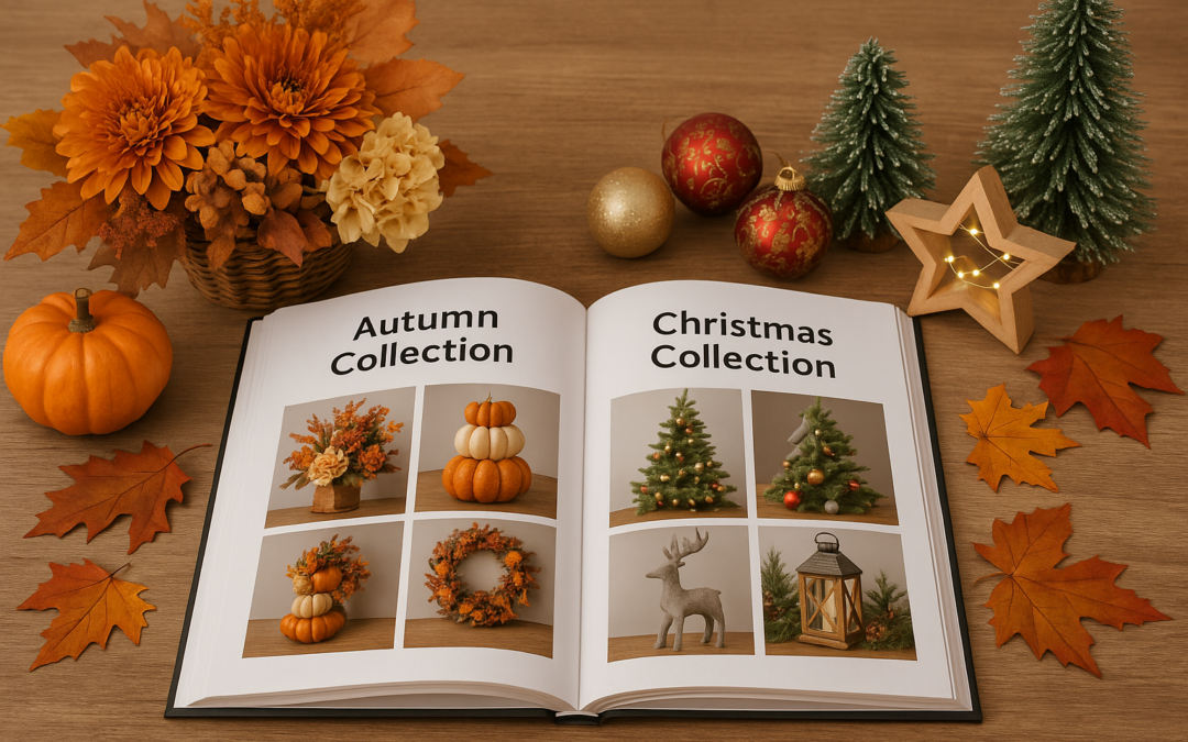Feuillazur, votre grossiste en décoration saisonnière : découvrez nos collections Automne & Noël 2025