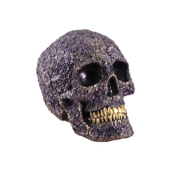 Crâne fleuri décoratif Halloween