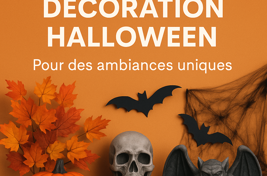 Grossiste décoration Halloween – citrouilles et feuillage automnal