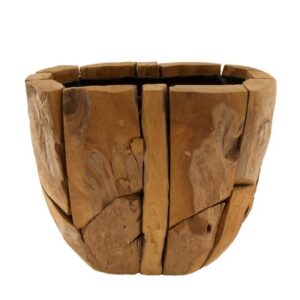 Planter teak Ø38x36cm