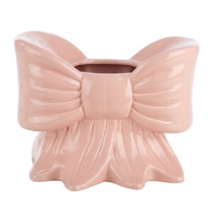 VASE NŒUD ROSE EN CÉRAMIQUE