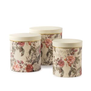 BOÎTE S/3 RONDE FLEURS S D20 H18-B D24 H23.5