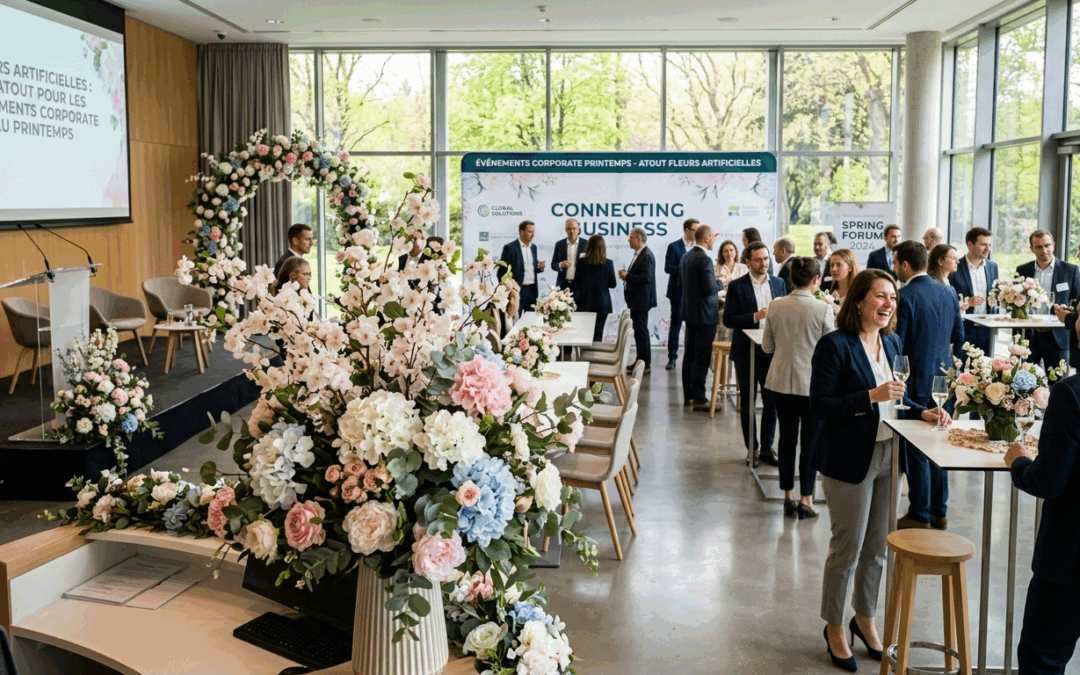 Fleurs artificielles : un atout pour les événements corporate au printemps