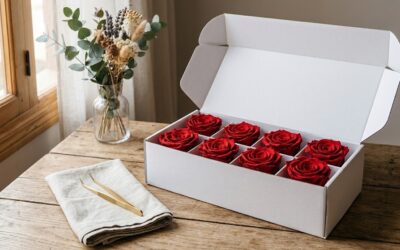 Fleurs Stabilisées : Guide Complet 2026 — Roses Éternelles, Procédé, Entretien et Prix